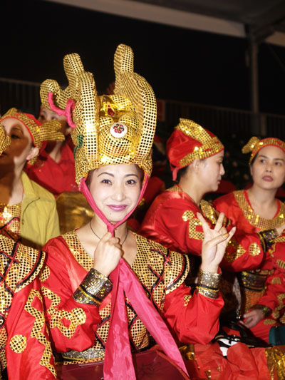 Chinese dancer at New Year Show,2005,Hong Kong.0251DHK